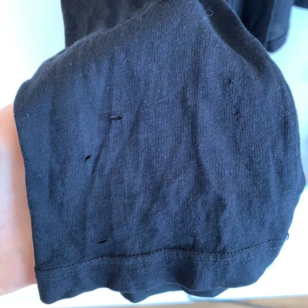 Splendid black draped jersey knit open cardigan - Picture 12 of 12